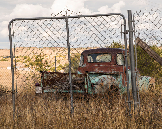 Galisteo truck and fence
