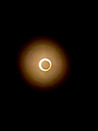 Eclipse through cell phone with filter 2
